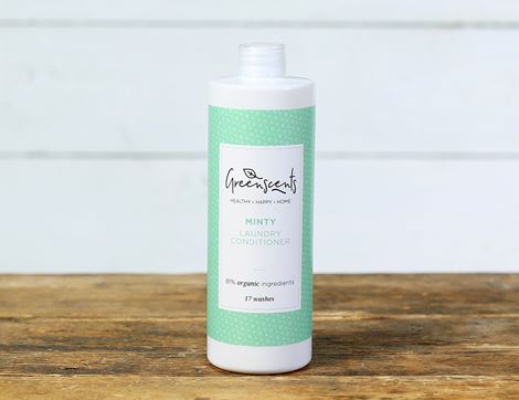 Minty Laundry Conditioner, Organic, Greenscents (400ml, 17 washes) 						