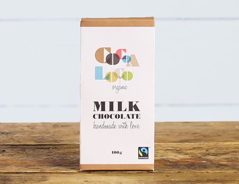Milk Chocolate Bar, Organic, Cocoa Loco (100g) 