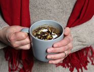 Lentil, Roast Lemon & Mushroom Soup