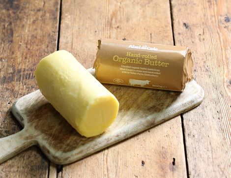 Hand-rolled Butter, Unsalted, Organic, Abel & Cole (200g)