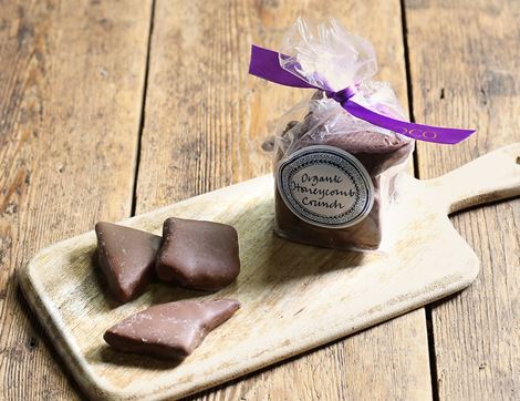 Milk Chocolate Honeycomb Crunch, Organic, Rococo (150g)