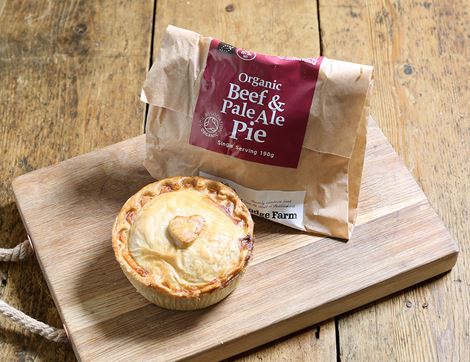Beef & Pale Ale Pie, Organic, Lodge Farm Kitchen (190g)