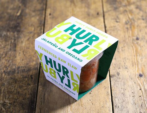 Jalapeno & Oregano Fermented Raw Slaw, Organic, Hurly Burly (500g)