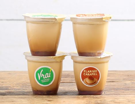 Crème Caramel Dessert, Organic, Vrai (4 x125g)