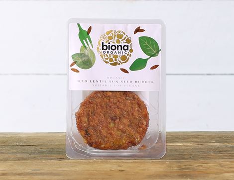 Red Lentil Sun Seed Burgers, Organic, Biona (160g)