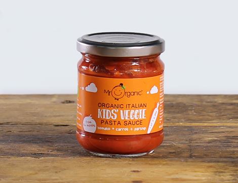 organic kids' tomato, carrot, & parsnip pasta sauce mr organic