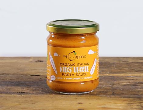 Kids' Carrot, Sweet Potato & Courgette Pasta Sauce, Organic, Mr Organic (200g)