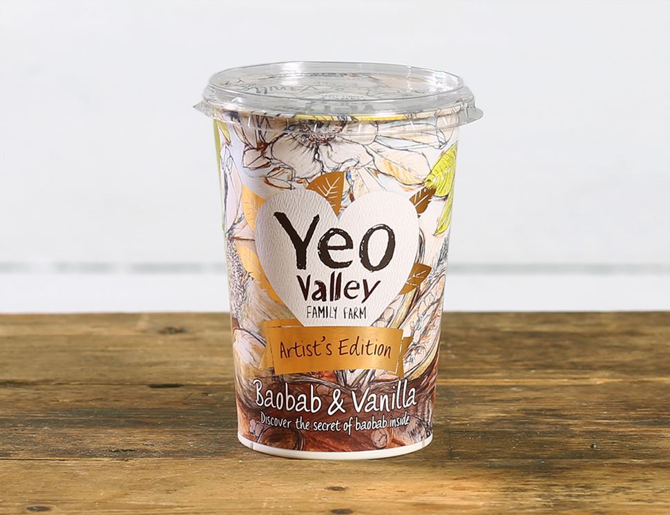 Baobab & Vanilla Yogurt, Organic, Yeo Valley (450g)