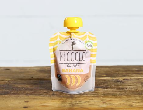Fairtrade Banana Puree, Organic, Piccolo Food (100g)