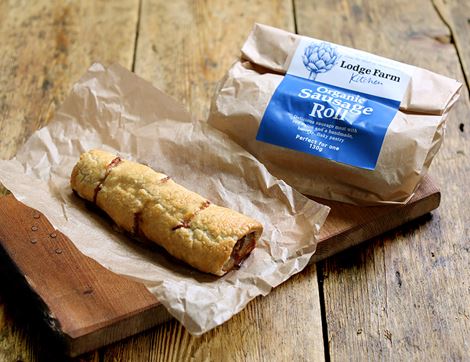 Sausage Roll, Organic, Lodge Farm Kitchen (130g)