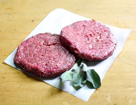 Guernsey Beef Burgers, Organic, Brown Cow Organics (2 x 180g)