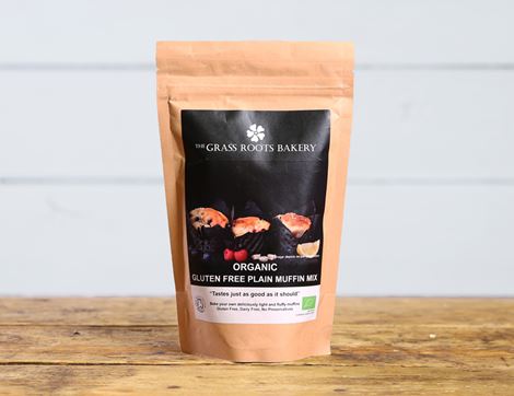 Plain Muffin Mix, Gluten Free, Organic, The Grass Roots Bakery (280g)