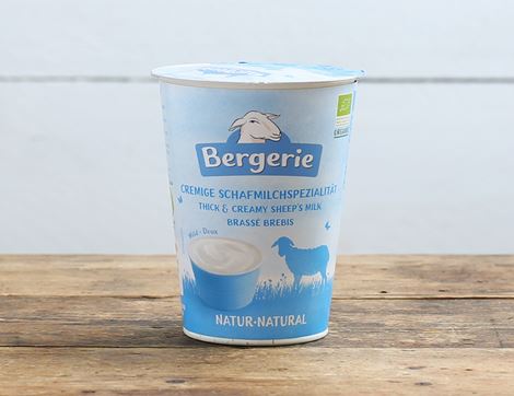 sheep's milk natural thick & creamy yogurt bergerie