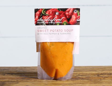 Sweet Potato, Red Pepper & Turmeric Soup, Organic, Daylesford (500g)