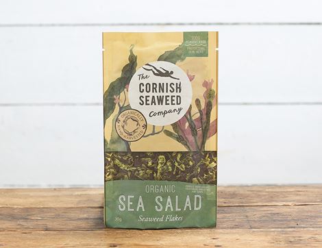 Dried Sea Salad Flakes, Organic, The Cornish Seaweed Company (30g)