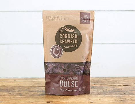 Dried Dulse, Organic, The Cornish Seaweed Company (20g)