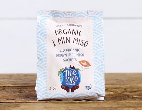 1 Minute Brown Rice Miso, Organic, Tidesford Organic (10 sachets)