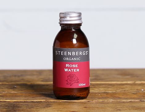 Rose Water, Organic, Steenbergs (100ml) 