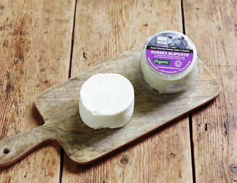 Sussex Slipcote Plain Sheep's Cheese, Organic, High Weald Dairy (100g)