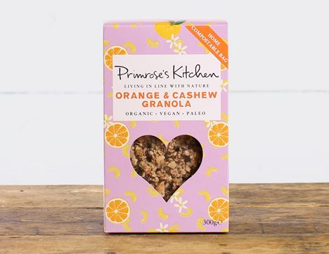 Orange & Cashew Granola, Organic, Primrose's Kitchen (300g)