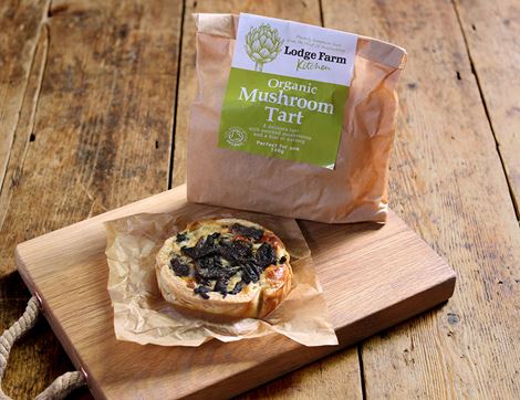Mushroom Tart, Organic, Lodge Farm Kitchen (160g)