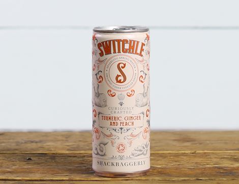 Turmeric, Ginger & Peach Cider Vinegar Drink, Organic, Switchle (250ml)