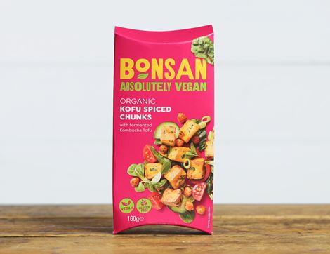 Kofu Spiced Chunks with Fermented Kombucha Tofu, Organic, Bonsan (160g)