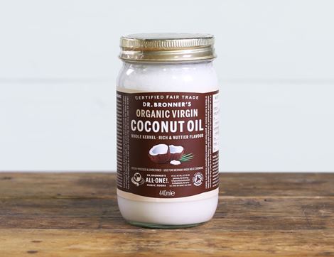 Coconut Oil, Organic, Dr Bronner's (440ml)