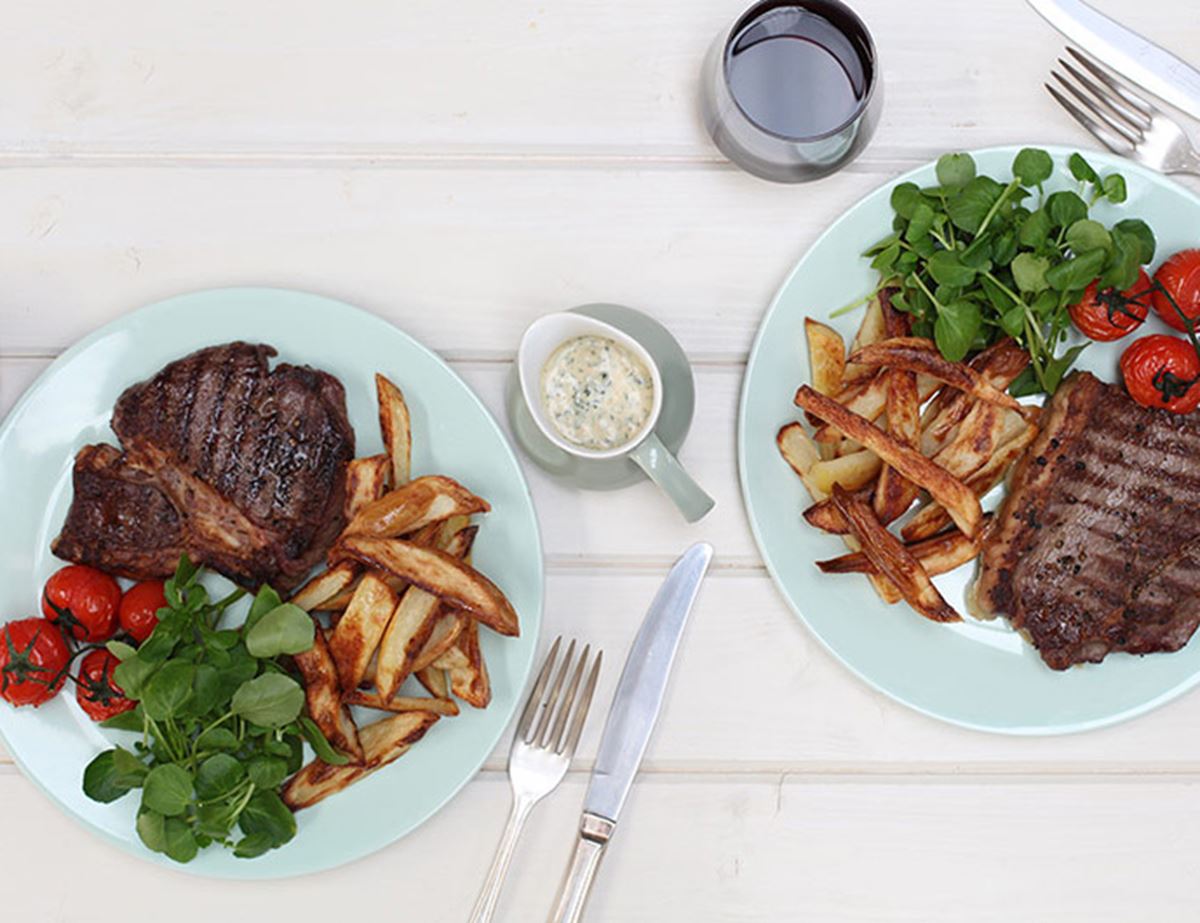 zzzzzzzzzzzzzzStunning Steak Frites with Chervil Sauce