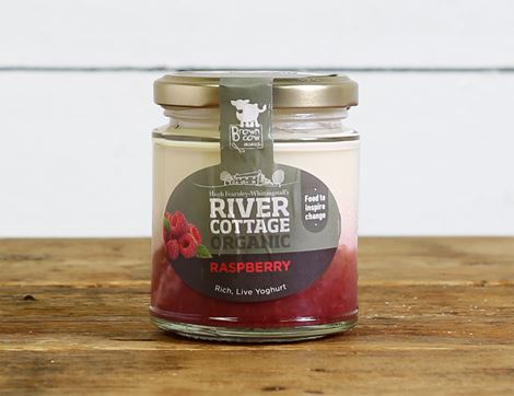 Raspberry Yogurt, Organic, River Cottage (160g)