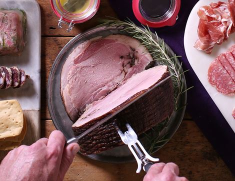 Smoked Black Ham, Organic, Daylesford (1.25kg avg)