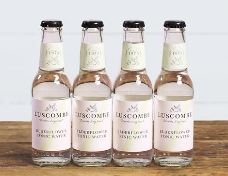 Elderflower Tonic Water, Non-Organic, Luscombe (4 x 200ml)