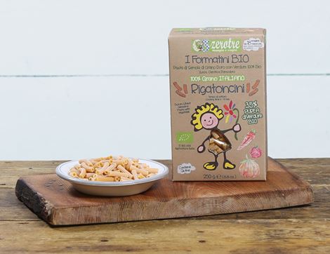 Rigatoncini with Vegetables, Children's Pasta, Organic, Zerotre (250g)