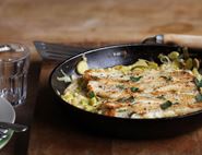 Dreamy Creamy Leeks with White Fish