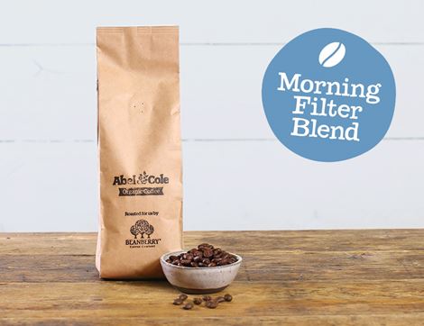 Morning Filter Blend Coffee Beans, Organic, Abel & Cole, (250g)