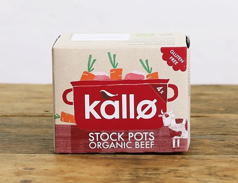 Beef Stock Pots, Organic, Kallo (4 pack)