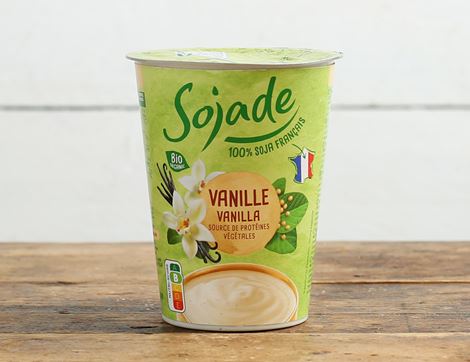 vanilla soya yogurt alternative sojade