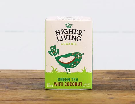 Green Tea Coconut, Organic, Higher Living, (20 bags)