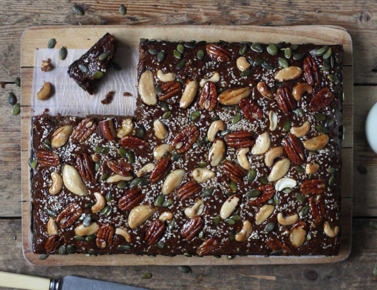 Spiced Date Brownie Cake