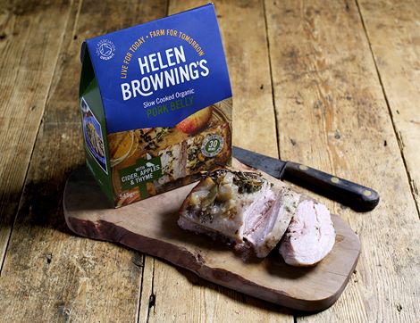 Pork Belly with Cider, Apples & Thyme, Organic, Helen Browning (545g)