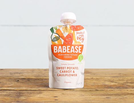 Sweet Potato, Carrot & Cauliflower, Stage 1, Organic, Babease (100g) 