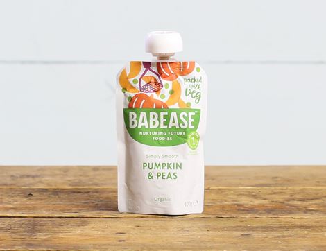 Pumpkin & Peas, Organic, Babease (100g) Stage 1