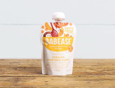 Keralan Vegetable Curry,  Stage 2, Organic, Babease (130g)