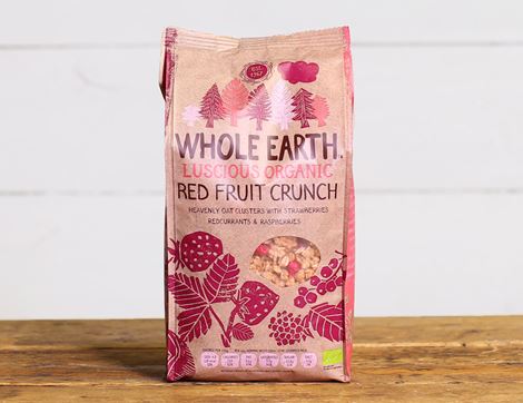 Luscious Red Fruit Crunch Cereal, Organic, Whole Earth (450g)