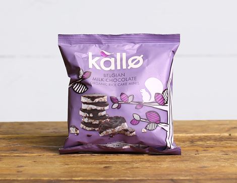 Mini Milk Chocolate Rice Cakes, Organic, Kallo (40g)