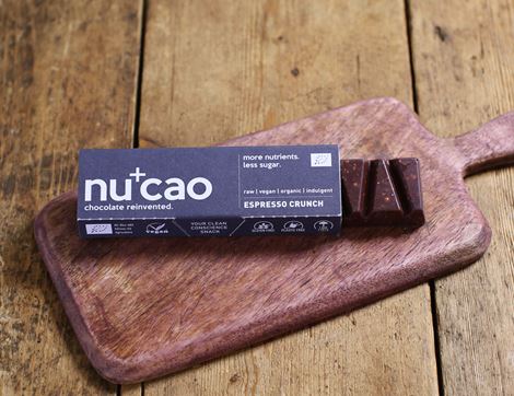 Espresso Crunch Raw Chocolate Bar, Organic, nucao (40g)