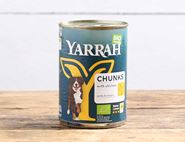 Chicken Chunks with Nettle & Tomato for Dogs, Organic, Yarrah (405g)
