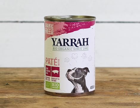 Pork Pâté with Parsley & Thyme for Dogs, Organic, Yarrah (400g)
