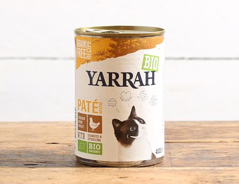 chicken spirulina & seaweed pate for cats yarrah 400g