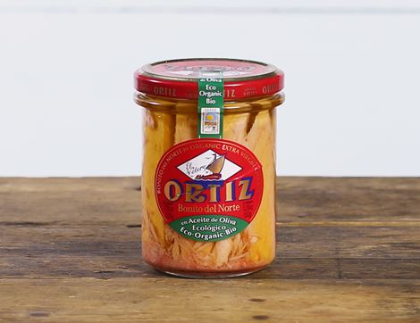 Bonito Tuna Fillet in Organic Olive Oil, Ortiz (220g) 